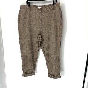 J Jill cuffed linen blend pants women’s size 22